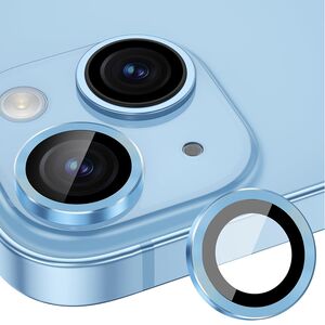 Folie sticla iPhone 15 / 15 Plus Lito S+ Camera Protector, albastru