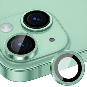 Folie sticla iPhone 15 / 15 Plus Lito S+ Camera Protector, verde