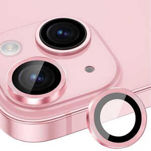 Folie sticla iPhone 15 / 15 Plus Lito S+ Camera Protector, roz