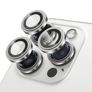 Folie sticla iPhone 15 Pro / 15 Pro Max Lito S+ Camera Protector, argintiu