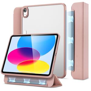 Husa iPad 10 2022 10.9 inch ESR - Ascend Hybrid cu capac magnetic, functie stand si sleep/wake-up - rose gold