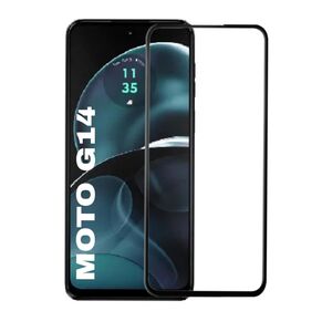 Folie sticla securizata Motorola Moto G14 tempered glass pentru  full-face/glue, margini negre