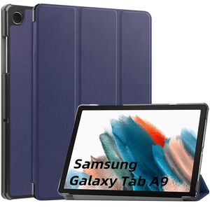 Husa Samsung Galaxy Tab A9 8.7 inch UltraSlim de tip stand, functie sleep/wake-up, navy blue