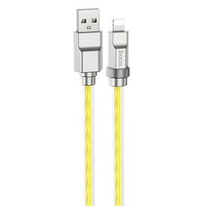 Cablu iPhone Fast Charging 2.4A Hoco U113, 1m, gold