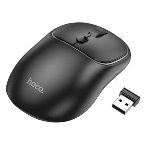 Mouse laptop wireless 2.4G, 1600 DPI Hoco GM25, negru