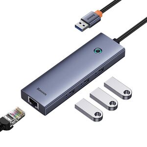 HUB 4 in 1, Docking station USB la 3 x USB 3.0, RJ45 Baseus B0005280A813-01
