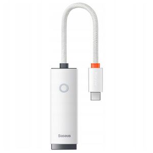 Adaptor USB-C la RJ45 Baseus, 100Mbps, alb, WKQX000202