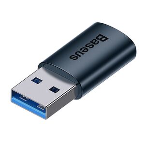 Adaptor OTG USB 3.1 la Type-C Baseus, albastru, ZJJQ000103