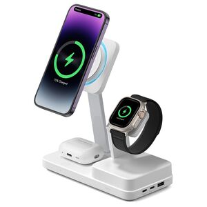 Statie wireless 5in1 GaN MagSafe iPhone, AirPods, Apple Watch ESR