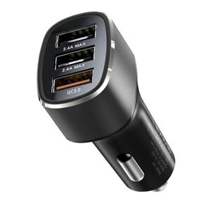 Incarcator masina 3x USB Fast Charge Yesido Y46, 2.4A, 42W, negru