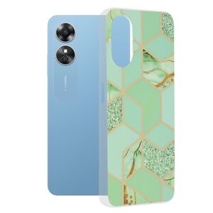 Husa Oppo A17 Techsuit Marble, Green Hex