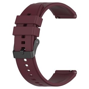 Curea Techsuit - Watchband 20mm (W026) - Samsung Galaxy Watch 4/5/Active 2, Huawei Watch GT 3 (42mm)/GT 3 Pro (43mm) - Burgundy