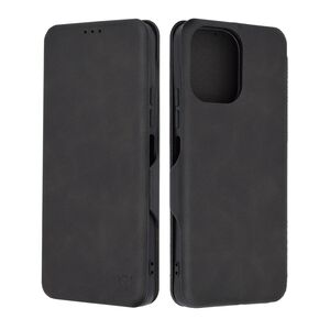 Husa 360° Xiaomi Redmi 12 Techsuit Safe Wallet Plus tip carte, negru