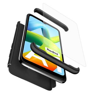 [Pachet 360°] Husa + folie Xiaomi Redmi A1 / A2 GKK Original, negru