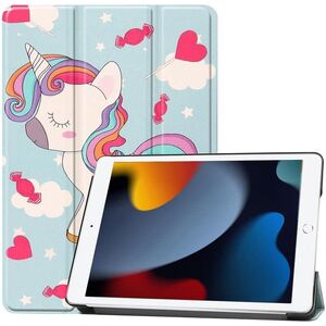 Husa iPad 10.2 inch 9/8/7 2021/2020/2019 cu functie wake-up/sleep - unicorn