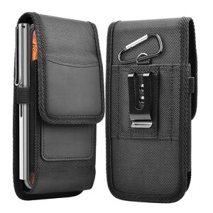 Husa tip toc, borseta telefon / Outdoor Phone Waist Bag (TWB1) cu carabina XXL, 17.5x10x2.5cm, 7 inch - negru