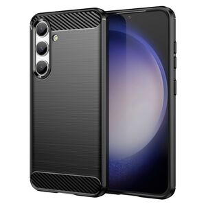 Husa Samsung Galaxy S24 Techsuit Carbon Silicone, negru