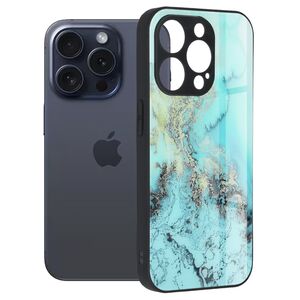 Husa iPhone 15 Pro Techsuit Glaze, Blue Ocean