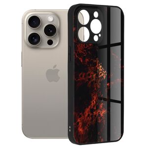 Husa iPhone 15 Pro Max Techsuit Glaze, Red Nebula