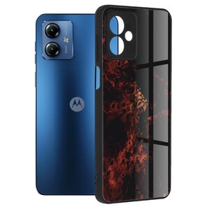 Husa Motorola Moto G14 Techsuit Glaze, Red Nebula