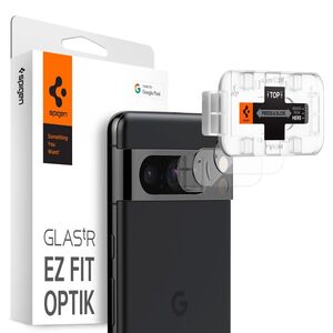 [Pachet 2x] Folie sticla camera Google Pixel 8 Pro Spigen Glas.tR Optik EZ FIT, transparenta