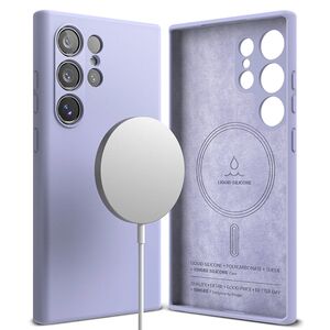Husa Samsung Galaxy S24 Ultra Ringke Silicone Magnetic, lavender