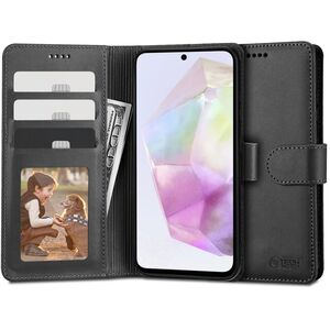 Husa pentru Samsung Galaxy A35 Wallet tip carte, negru