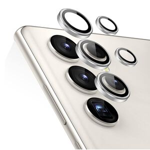 Folie sticla camera Samsung Galaxy S24 Ultra ESR Lens Protector, silver
