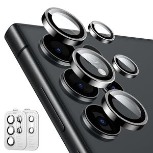 [Pachet 2x] Folie sticla camera Samsung Galaxy S24 Ultra ESR Lens Protector, negru