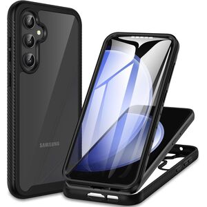 Pachet 360: Husa cu folie integrata Samsung Galaxy S23 FE 5G Defense 360 fata spate - negru