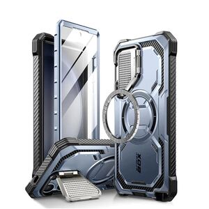 [Pachet 360°] Husa cu folie integrata Samsung Galaxy S24 Ultra I-Blason Armorbox MagSafe, tilt