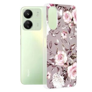 Husa Xiaomi Redmi 13C 4G Techsuit Marble, Bloom of Ruth Gray