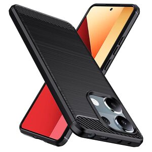 Husa Xiaomi Redmi Note 13 Pro 4G Carbon Silicone, negru