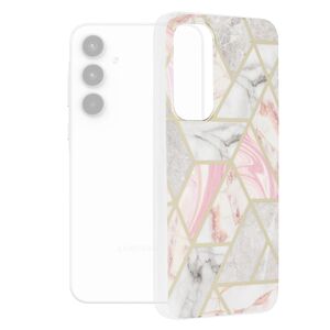 Husa Samsung Galaxy A35 5G Techsuit Marble, Pink Hex