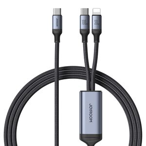 Cablu 2 in 1 USB Type-C la Lightning, USB-C, Fast Charging, 100W, 1.5m, SA21-1T2