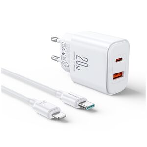 Incarcator USB Type-C JoyRoom, cablu tip C iPhone, alb, JR-TCF05