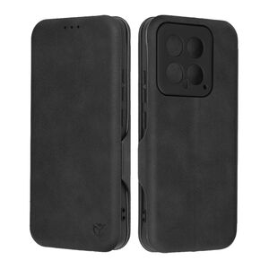 Husa 360° Xiaomi 14 Techsuit Safe Wallet Plus tip carte, negru