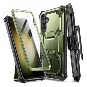 Pachet 360: Husa cu folie integrata pentru Samsung Galaxy S23 FE I-Blason Armorbox, verde