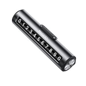 Suport numar telefon auto pentru bord Yesido C202, negru