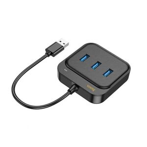 Adapter Easy Link (HB35) - 4 in 1 Gigabit Ethernet, USB la 3x USB3.0 + RJ45, 0.2m, negru