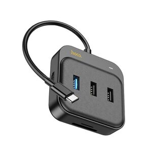 Adaptor Easy Link (HB38) - 7 in 1, de la USB-C la HDMI, SD, TF, USB3.0, 2 x USB2.0, Type-C PD100W, negru