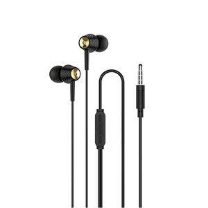 Casti audio in-ear cu microfon Jack 3.5mm Hoco M70, 1.2m, negru