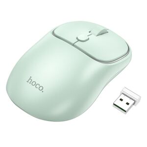 Mouse laptop wireless 2.4G, 1600 DPI Hoco GM25, verde