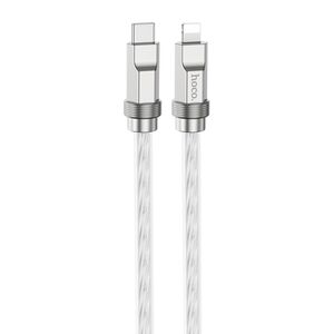 Cablu USB-C la iPhone Fast Charging 20W Hoco U113, 1m, argintiu