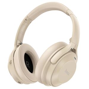 Casti on-ear Bluetooth ANC Hoco W37, multipoint, auriu