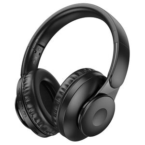 Casti Bluetooth wireless over-ear cu microfon Hoco W45, negru
