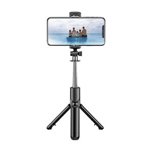 Selfie stick trepied Bluetooth cu telecomanda Techsuit S03, 68cm