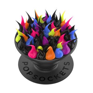 Popsockets original, suport cu functii multiple, Spiky Black Goo