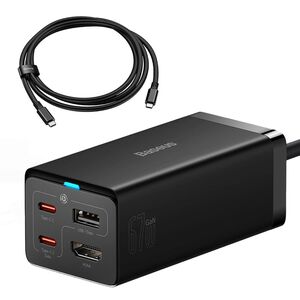 Statie de incarcare Charging Station GaN5 Pro (CCGP110201) - HDMI 4K, 2xType-C, USB, 67W, 1.5m, Cablu Type-C, 100W, 40Gbps, 1m, negru, CCGP110201