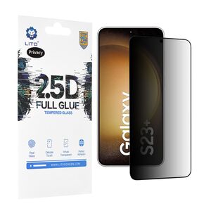 Folie sticla Samsung Galaxy S23 Lito 2.5D Full Glue, privacy